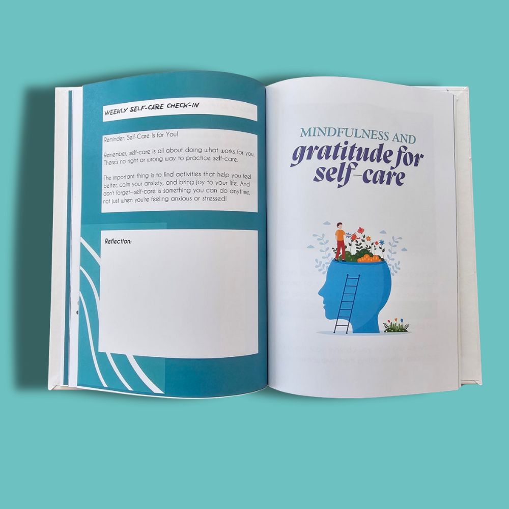 Chill Vibes Only journal – a colorful teen stress and anxiety journal designed by a psychologist